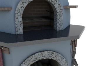 grill oven Modèle 3D
