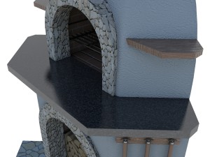 grill oven Modèle 3D