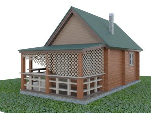 lodge country Modèle 3D