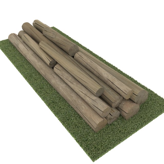 old logs 3D Model .c4d .max .obj .3ds .fbx .stl .blend 