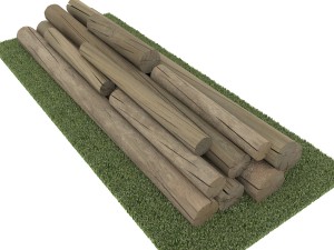 old logs 3D Model