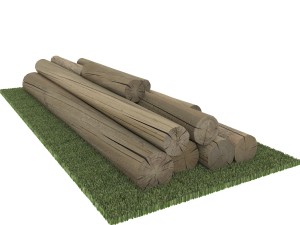 old logs 3D Model