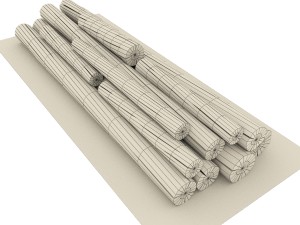 old logs 3D Model