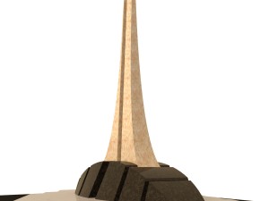 monument of granite and marble 3D मॉडल