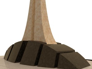 monument of granite and marble 3D मॉडल