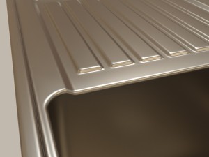 stainless steel kitchen sink 3D Model