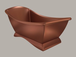 model of a modern copper bath 3D 모델