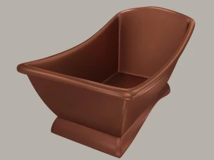 modelo de um banho de cobre moderno Modelo 3D