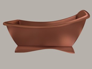 model of a modern copper bath Modèle 3D