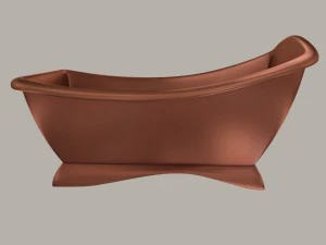 modelo de um banho de cobre moderno Modelo 3D