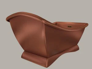 modelo de um banho de cobre moderno Modelo 3D