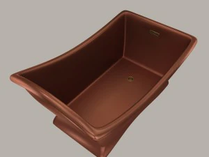 modelo de um banho de cobre moderno Modelo 3D