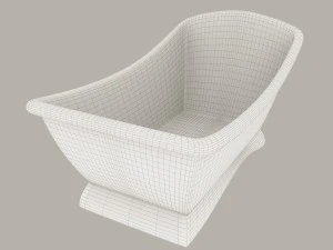 modelo de um banho de cobre moderno Modelo 3D