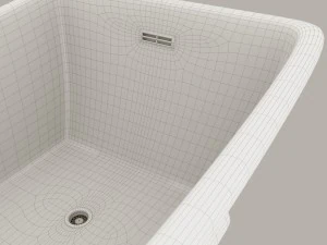 modelo de um banho de cobre moderno Modelo 3D