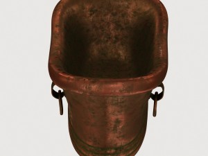 old copper bath Modèle 3D