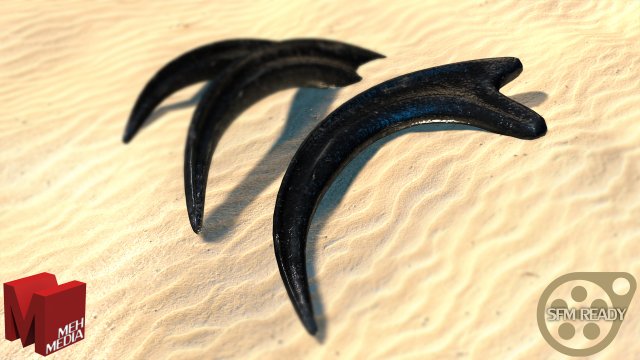 raptor claw - source filmmaker ready 3D-Modell .c4d .max .obj .3ds .fbx .stl .blend 
