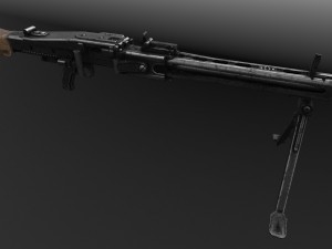 mg42 german machine Model 3D
