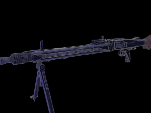 mg42 german machine Model 3D
