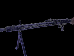 mg42 german machine 3D Model