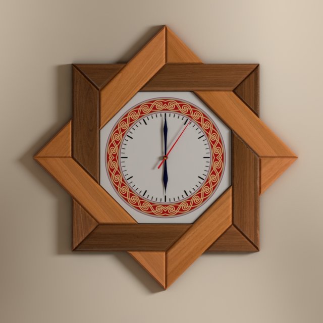 wall clock Modello 3D .c4d .max .obj .3ds .fbx .stl .blend 