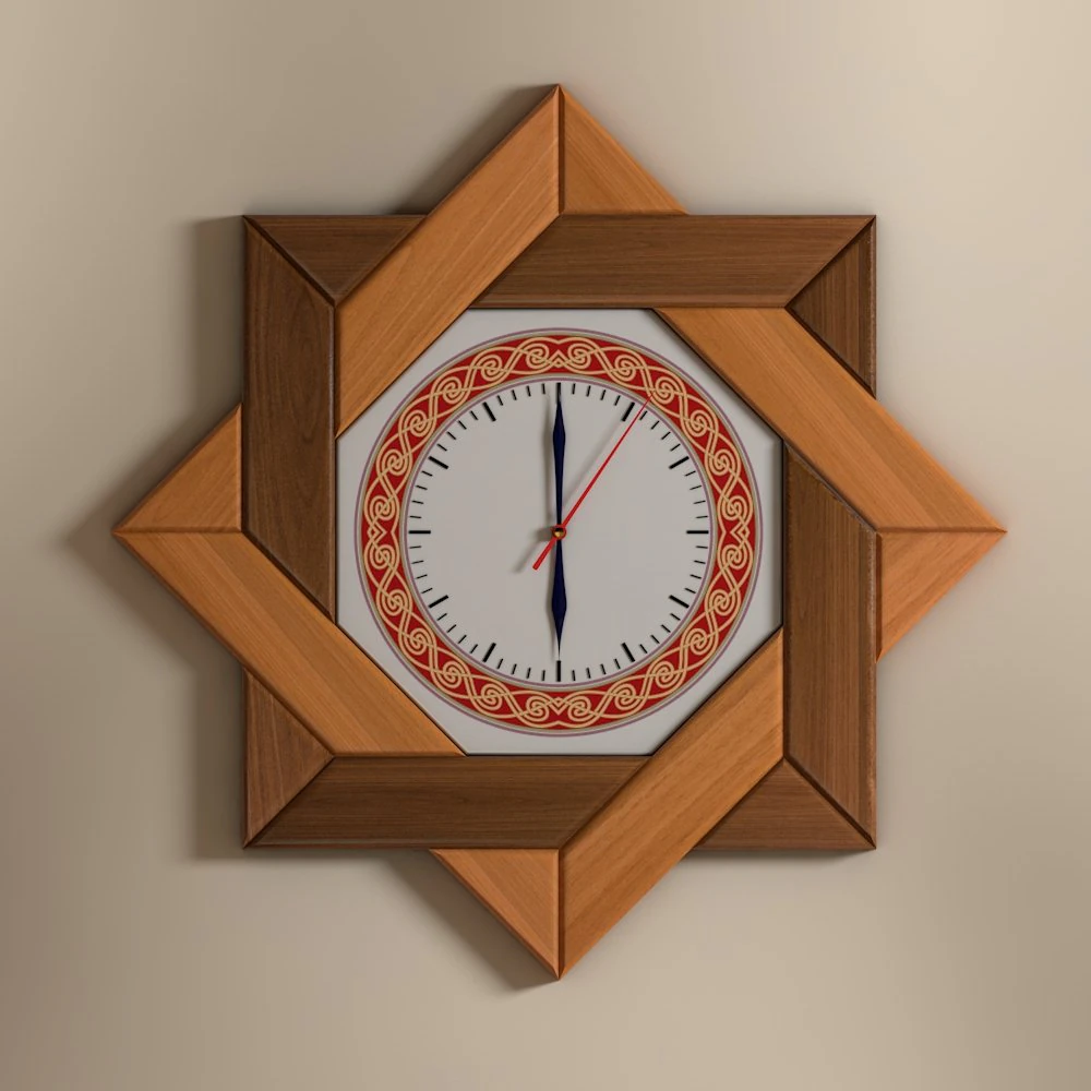 wall clock 3D Model .c4d .max .obj .3ds .fbx .stl .blend