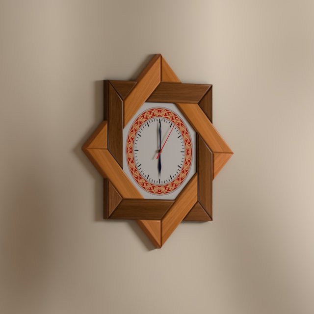flip clock wall 3d c4d