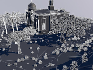 Low poly landscap 3D-Modell