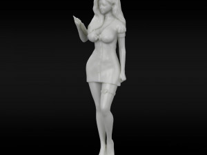 girl anime 2 Modelo de Impressão 3D