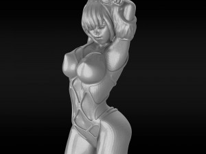 girl anime 3 Modelo de impresión 3D