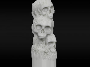 candle skull Modelo de impresión 3D