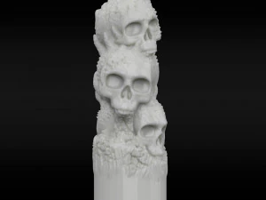 candle skull 3D Print Model