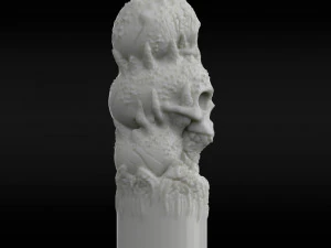 candle skull 3D Print Model