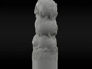 candle skull 3D Print Model