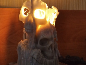 candle skull 3D-printmodel