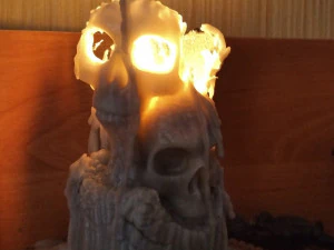 candle skull 3D Print Model