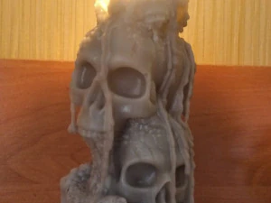 candle skull 3D Print Model