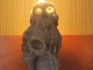 candle skull 3D Print Model