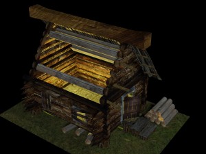 old house 3D 모델