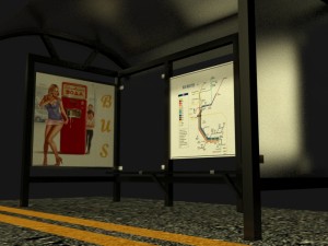 bus stop 3D Модель