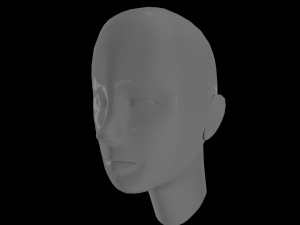 female head Modelo 3D