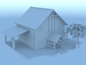 country house 3D Model