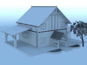 country house 3D 模型