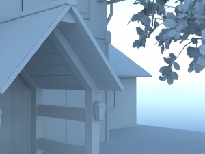 country house 3D 模型