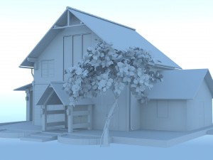 country house 3D 模型
