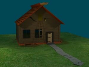 wooden house 3D Model