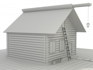 wooden house 3D Model