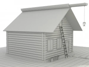 wooden house 3D Model