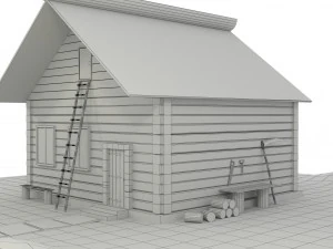 wooden house 3D Model