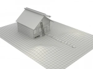 wooden house 3D Model