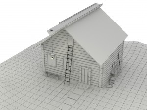 wooden house 3D Model
